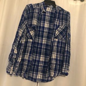 Plaid button down